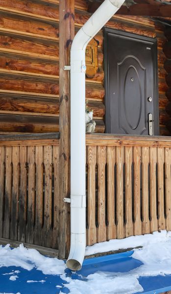 Porch Downspout Installation in Southern Pines