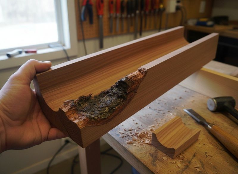 Church Gutter Repair detail